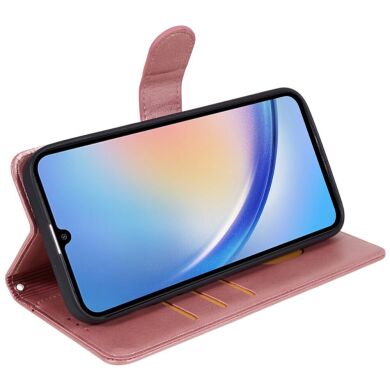 Чохол-книжка Deexe Classic Stand для Samsung Galaxy M35 (M356) - Rose Gold