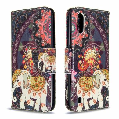 Чохол-книжка Deexe Color Wallet для Samsung Galaxy A01 (A015) - Malanda and Elephant