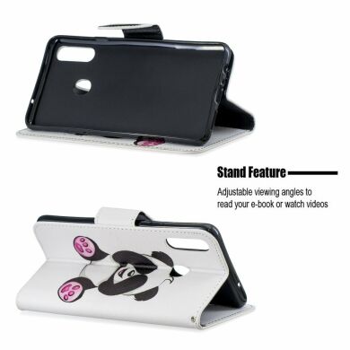 Чехол-книжка Deexe Color Wallet для Samsung Galaxy A20s (A207) - Cute Panda