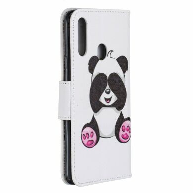 Чехол-книжка Deexe Color Wallet для Samsung Galaxy A20s (A207) - Cute Panda