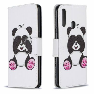 Чехол-книжка Deexe Color Wallet для Samsung Galaxy A20s (A207) - Cute Panda