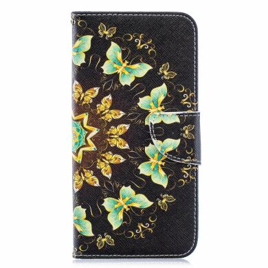 Чехол-книжка Deexe Color Wallet для Samsung Galaxy A30 (A305) / A20 (A205) - Colorized Butterfly