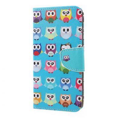 Чехол-книжка Deexe Color Wallet для Samsung Galaxy A7 2018 (A750) - Multiple Owls