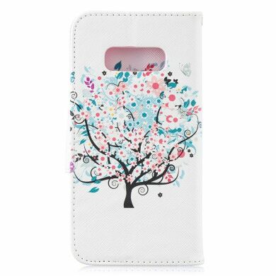 Чехол-книжка Deexe Color Wallet для Samsung Galaxy S10e (G970) - Flowered Tree