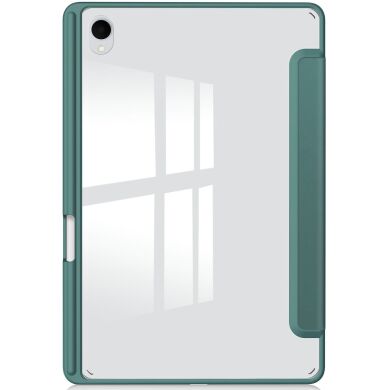 Чехол-книжка Deexe Crystal Back для Samsung Galaxy Tab S11 (X730/X736) - Green