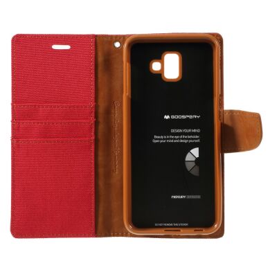 Чехол-книжка MERCURY Canvas Diary для Samsung Galaxy J6+ (J610) - Red