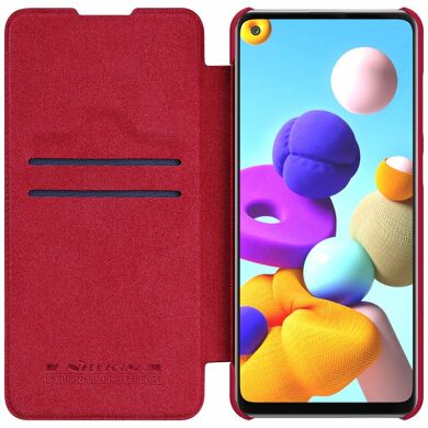 Чехол-книжка NILLKIN Qin Series для Samsung Galaxy A21s (A217) - Red