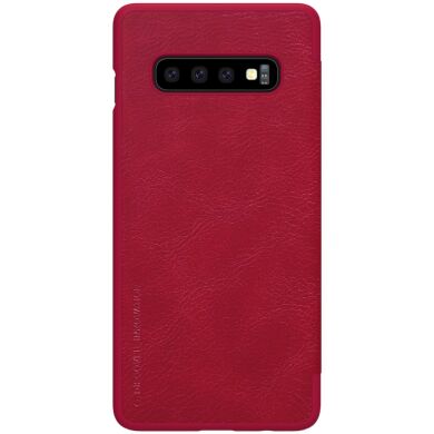 Чохол-книжка NILLKIN Qin Series для Samsung Galaxy S10, Red