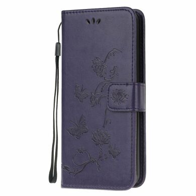 Чехол UniCase Butterfly Pattern для Samsung Galaxy A10s (A107) - Dark Purple