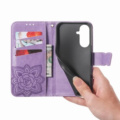 Чохол UniCase Butterfly Pattern для Samsung Galaxy A27 (A276) - Light Purple