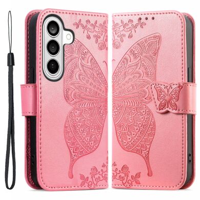 Чохол UniCase Butterfly Pattern для Samsung Galaxy A57 (A576) - Pink