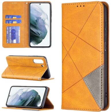 Чехол UniCase Geometric Pattern для Samsung Galaxy S21 FE (G990) - Brown