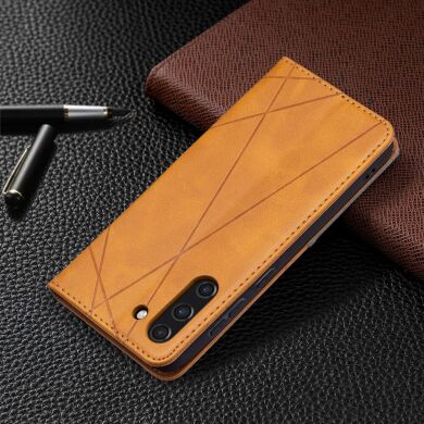 Чехол UniCase Geometric Pattern для Samsung Galaxy S21 FE (G990) - Brown