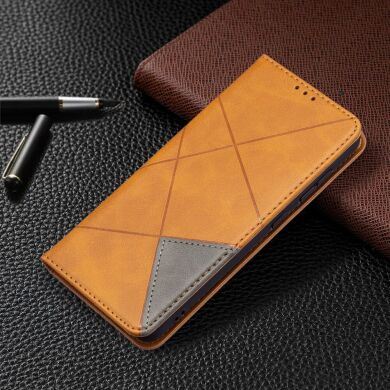 Чехол UniCase Geometric Pattern для Samsung Galaxy S21 FE (G990) - Brown