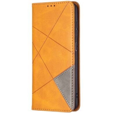 Чехол UniCase Geometric Pattern для Samsung Galaxy S21 FE (G990) - Brown