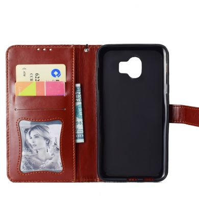 Чехол UniCase Leaf Wallet для Samsung Galaxy J4 2018 (J400) - Brown
