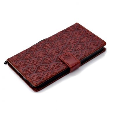 Чехол UniCase Leaf Wallet для Samsung Galaxy J4 2018 (J400) - Brown