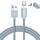 Дата-кабель Hoco U40A Magnetic MicroUSB (1m) - Grey. Фото 1 из 11