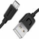 Дата-кабель Usams US-SJ098 U-Turn Series USB to MicroUSB (1m) - Black. Фото 3 из 4