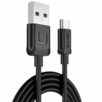 Дата-кабель Usams US-SJ098 U-Turn Series USB to MicroUSB (1m) - Black