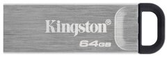 Флеш-пам’ять Kingston DT Kyson 64GB USB 3.2 (DTKN/64GB) - Silver / Black