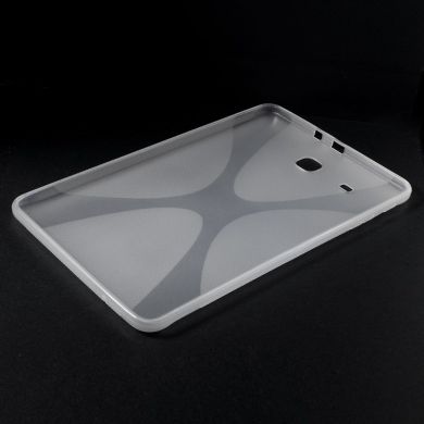Силиконовая накладка Deexe X-Shaped для Samsung Galaxy Tab E 9.6 (T560/561) - Transparent