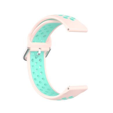 Ремінець Deexe Dual Color для Samsung Galaxy Watch 3 (45mm) - Light Pink / Cyan