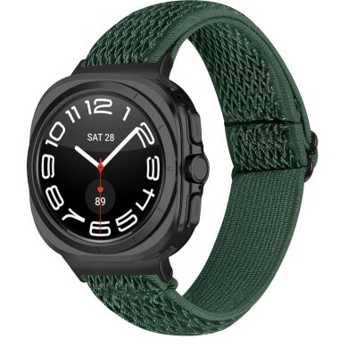 Ремешок Deexe Knitted Strap для Samsung Galaxy Watch Ultra (2025) - Army Green