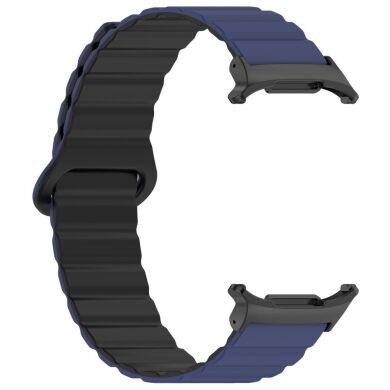 Ремешок Deexe Magnetic Band для Samsung Galaxy Watch Ultra (47mm) - Dark Blue / Black