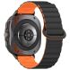 Ремешок Deexe Magnetic Strap для Samsung Galaxy Watch Ultra (47mm) - Black / Orange. Фото 1 из 7