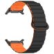 Ремешок Deexe Magnetic Strap для Samsung Galaxy Watch Ultra (47mm) - Black / Orange. Фото 3 из 7