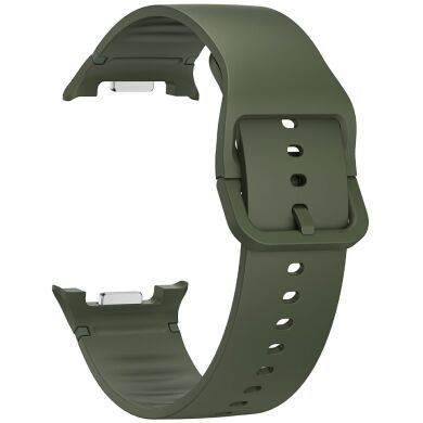 Ремешок Deexe Soft Silicone для Samsung Galaxy Watch 8 (40/44mm) / 8 Classic - Army Green