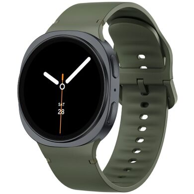 Ремешок Deexe Soft Silicone для Samsung Galaxy Watch 8 (40/44mm) / 8 Classic - Army Green