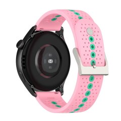 Ремешок Deexe Sport Style для часов с шириной крепления 22 мм - Pink / Teal