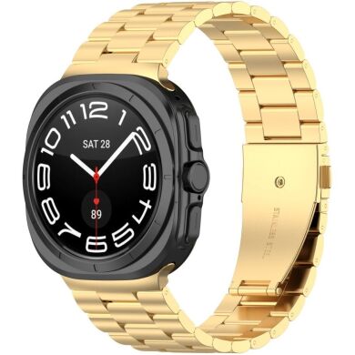 Ремінець Deexe Stainless Steel для Samsung Galaxy Watch Ultra (47mm) - Gold