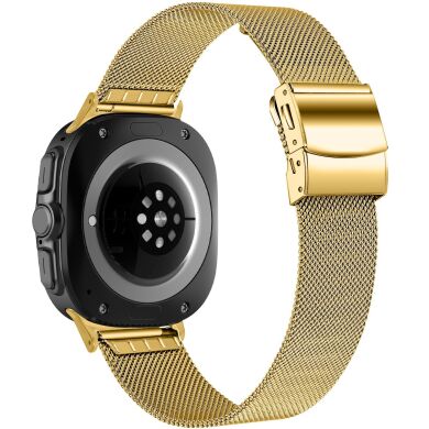 Ремінець Deexe Stainless Steel QuickFit для Samsung Galaxy Watch 8 (40/44mm) / 8 Classic (43/47mm) / Ultra 2 - Gold