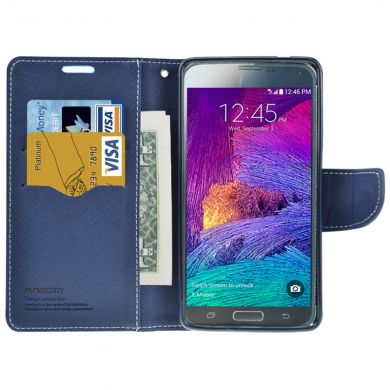 Чохол Mercury Cross Series для Samsung Galaxy Note 4 (N910), Блакитний
