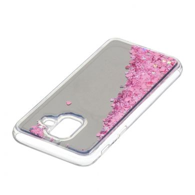 Силіконова (TPU) накладка Deexe Fashion Glitter для Samsung Galaxy J6 2018 (J600) - Pink
