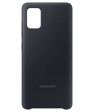 Силіконовий чохол Silicone Cover для Samsung Galaxy A51 (А515) EF-PA515TBEGRU - Black