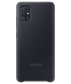 Силиконовый чехол Silicone Cover для Samsung Galaxy A51 (А515) EF-PA515TBEGRU - Black. Фото 1 из 9