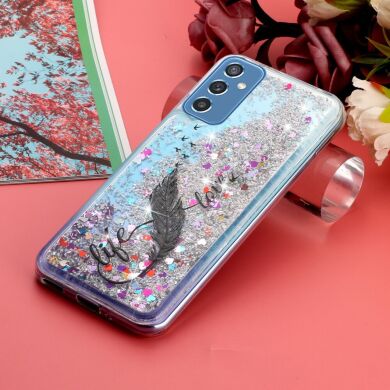 Силіконовий (TPU) чохол Deexe Fashion Glitter для Samsung Galaxy M52 (M526) - Feather