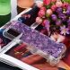 Силиконовый (TPU) чехол Deexe Liquid Glitter для Samsung Galaxy A03s (A037) - Dark Purple Hearts. Фото 5 из 7