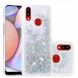 Силиконовый (TPU) чехол Deexe Liquid Glitter для Samsung Galaxy A10s (A107) - Silver. Фото 1 из 7