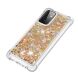 Силіконовий (TPU) чохол Deexe Liquid Glitter для Samsung Galaxy A72 (А725) - Gold
