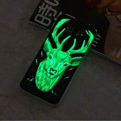 Силіконовий (TPU) чохол Deexe LumiCase для Samsung Galaxy J4+ (J415) - Elk Luminous TPU