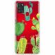 Силиконовый (TPU) чехол Deexe Pretty Glossy для Samsung Galaxy A21s (A217) - Cactus. Фото 1 из 5