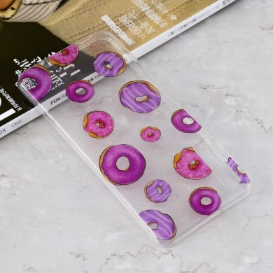 Силиконовый (TPU) чехол Deexe Pretty Glossy для Samsung Galaxy A7 2018 (A750) - Doughnut