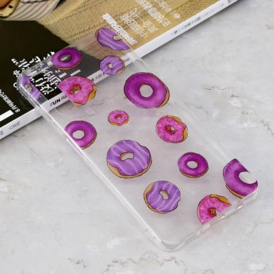 Силиконовый (TPU) чехол Deexe Pretty Glossy для Samsung Galaxy A7 2018 (A750) - Doughnut