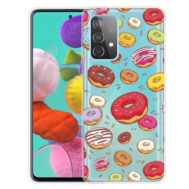 Силиконовый (TPU) чехол Deexe Pretty Glossy для Samsung Galaxy A72 (А725) - Doughnut