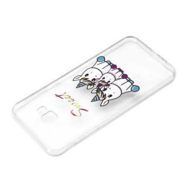Силіконовий (TPU) чохол Deexe Pretty Glossy для Samsung Galaxy J4+ (J415) - Sweet Unicorns